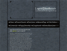 Tablet Screenshot of legendbloodhounds.com